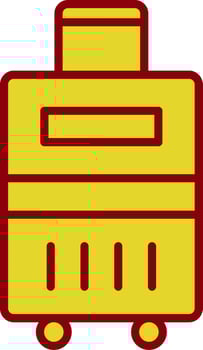 Luggage Vintage Icon Design vector
