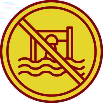 Prohibited Sign Vintage Icon Design vector