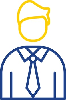 Employee Line Two Colour Icon Design vector