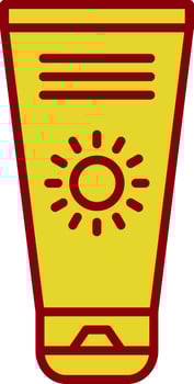 Sun Cream Vintage Icon Design vector