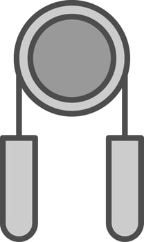 Hand Grip Line Filled Greyscale Icon Design vector