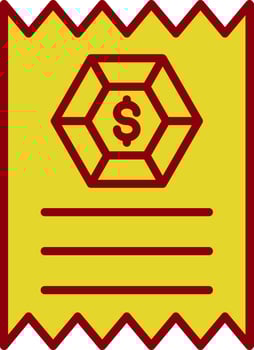 Receipt Vintage Icon Design vector