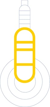 Polisher Line Two Colour Icon Design vector