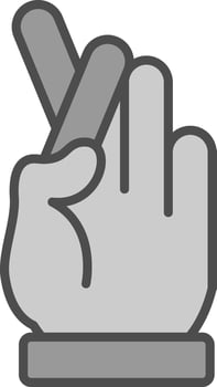Swear Line Filled Greyscale Icon Design vector
