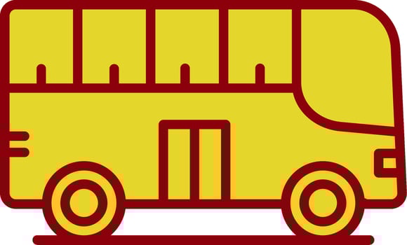 City Bus Vintage Icon Design vector