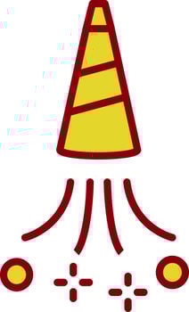 Party Horn Vintage Icon Design vector