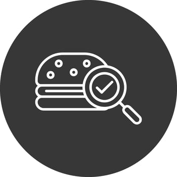 Fast Food Line Inverted Icon Design vector