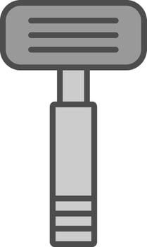 Razor Line Filled Greyscale Icon Design vector