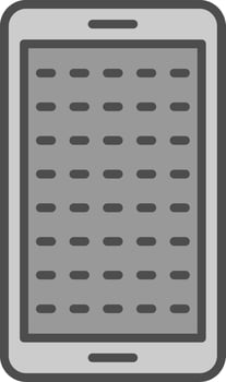 E Learning Line Filled Greyscale Icon Design vector