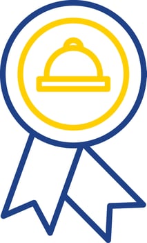 Meal Line Two Colour Icon Design vector