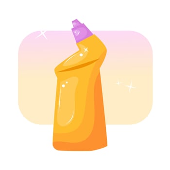 Toilet cleaner bottle vector