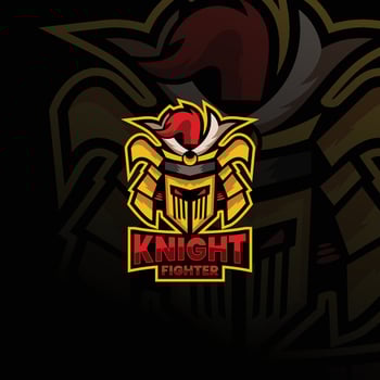 Knight Mascot Logo Esport Logo Team stock images vector