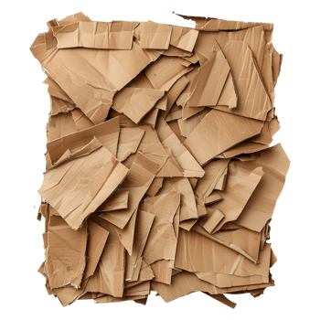 3D Rendering of a Pieces of Card Board on Transparent Background png
