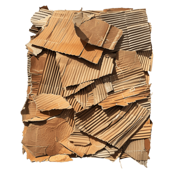 3D Rendering of a Pieces of Card Board on Transparent Background png