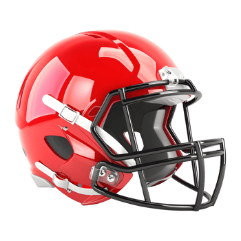 3D Rendering of a Safety Helmet of Cricket on Transparent Background png