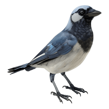 3D Rendering of a Magpie Bird on Transparent Background png