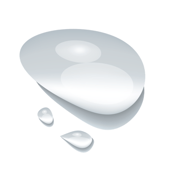 a clear water drop shape isolated on background png