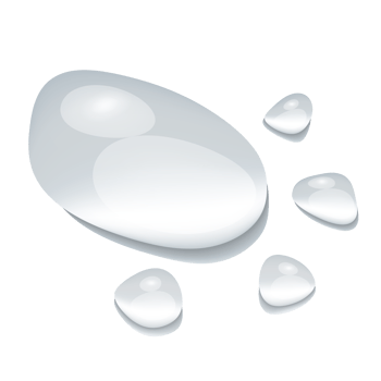 waterdrop splash isolated on background png