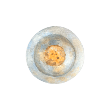 watercolor black pepper in a metal bowl. png