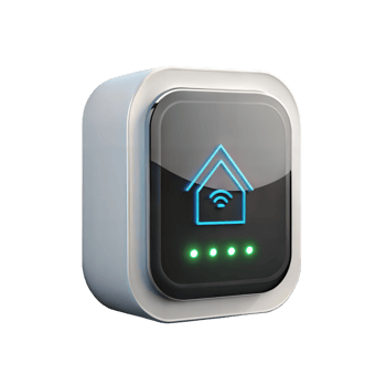 Smart home wifi connectivity icon on transparent background png