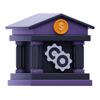 bank management 3D Illustration png
