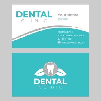 Dentist Dental Business Card Design vector