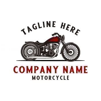 retro motorcycle logo. American made motorbikes for classic motorbike lovers vector