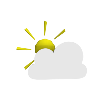 3D weather forecast icons transparent background png