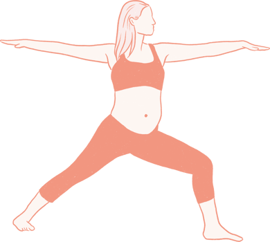 pregnancy yoga hand drawn, prenatal Yoga flat art png