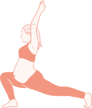 pregnancy yoga hand drawn, prenatal Yoga flat art png