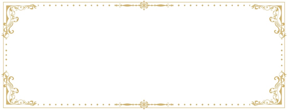 PrintGolden frame for name tag Vintage prayer frame for decoration. vector