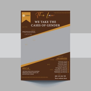 Law firm flyer template. Law Firm And Consultancy Flyer.Legal law firm flyer poster leaflet template design vector