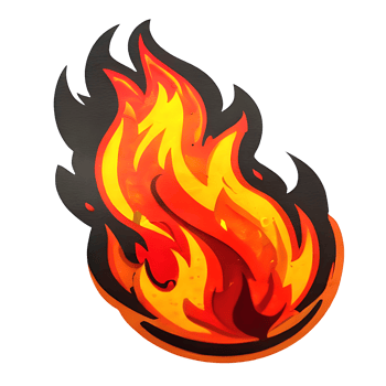 Fire Sticker design png
