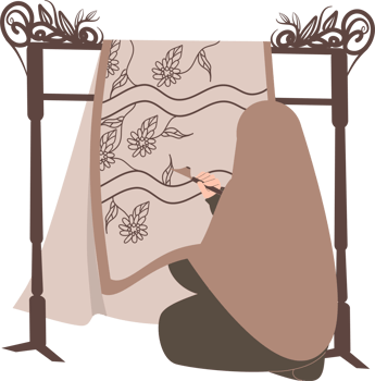 Batik day Illustration png
