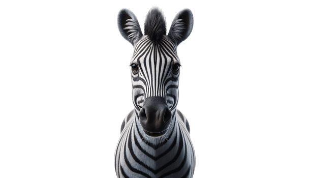zebra isolated on transparent background. png
