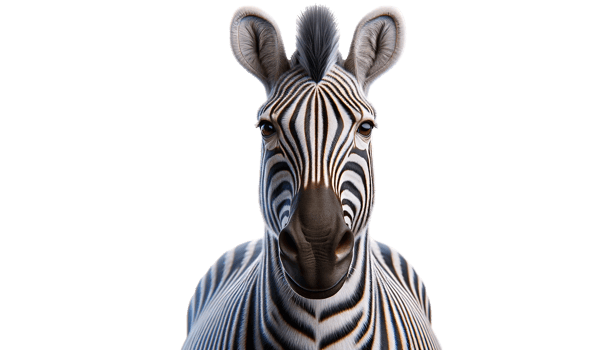 zebra isolated on transparent background. png