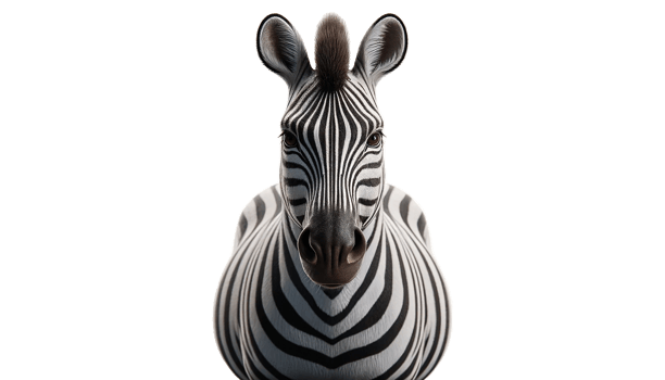 zebra isolated on transparent background. png