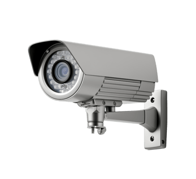 CCTV Security camera isolated on transparent background png