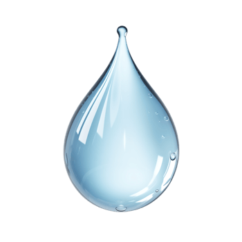 Water drop isolated on transparent background png