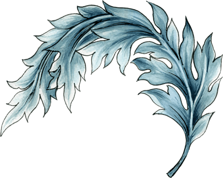 Elements motif jacobean rococo folk art png