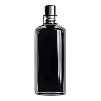 Empty Glass Oil Bottle on Transparent background png