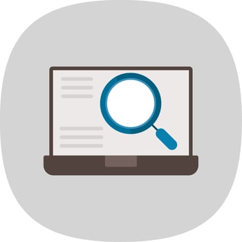 Search Flat Curve Icon Design vector