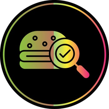 Fast Food Glyph Due Color Icon Design vector