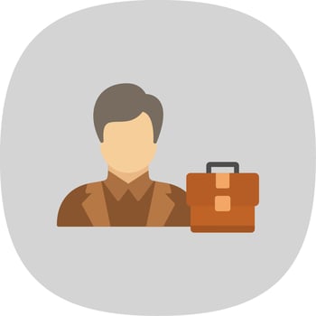 Business Style Flat Curve Icon Design vector