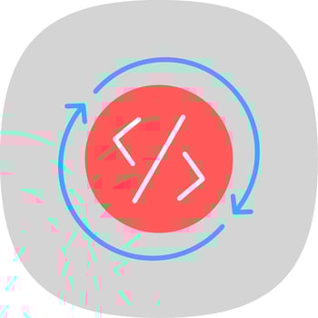 Development Flat Curve Icon Design vector