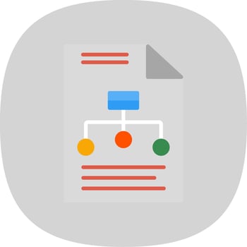 Hierarchy Flat Curve Icon Design vector