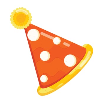 Party Hats Flat Stickers vector