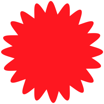 . Red beams firework. Best for sale sticker, price tag, quality mark. png