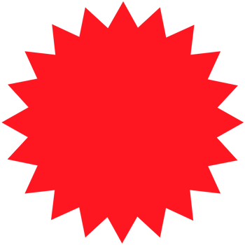 . Red beams firework. Best for sale sticker, price tag, quality mark. png