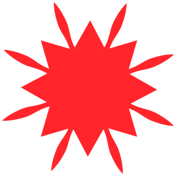 . Red beams firework. Best for sale sticker, price tag, quality mark. png